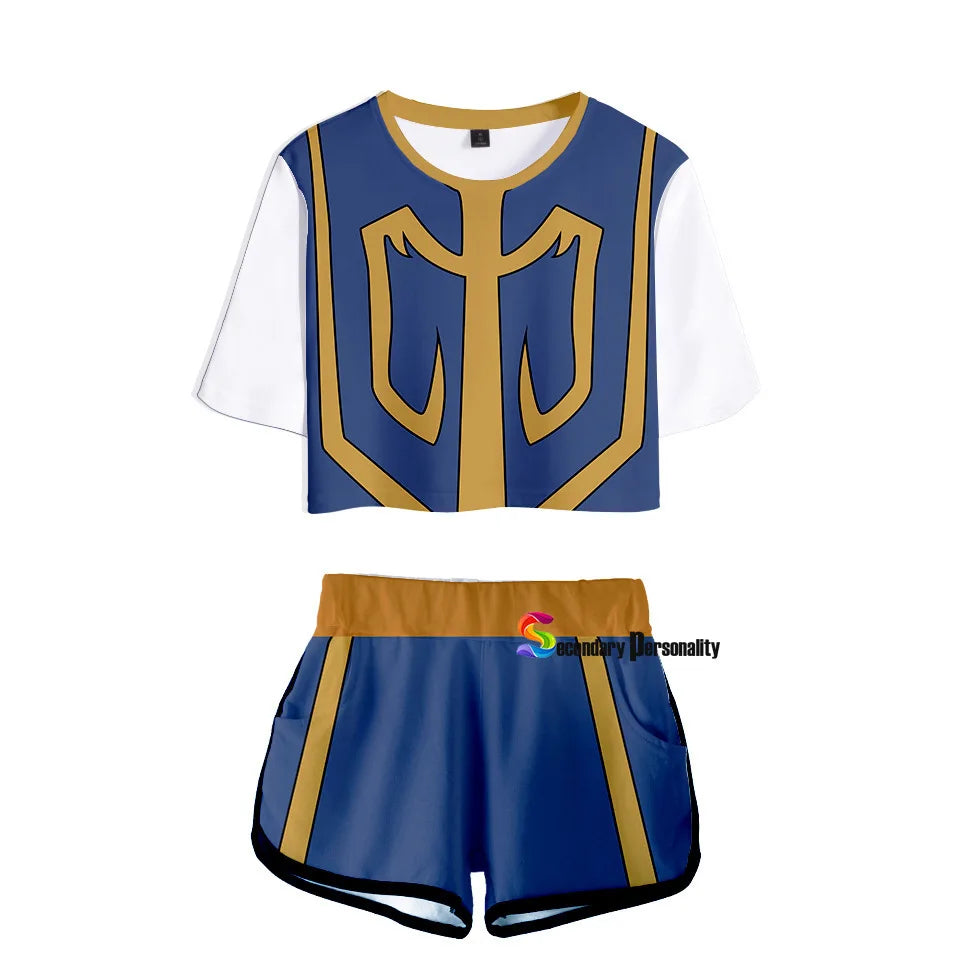 Anime Hunter x Hunter Crop Top Cosplay Killua Zoldyck Kurapika Hisoka Gon Freecss