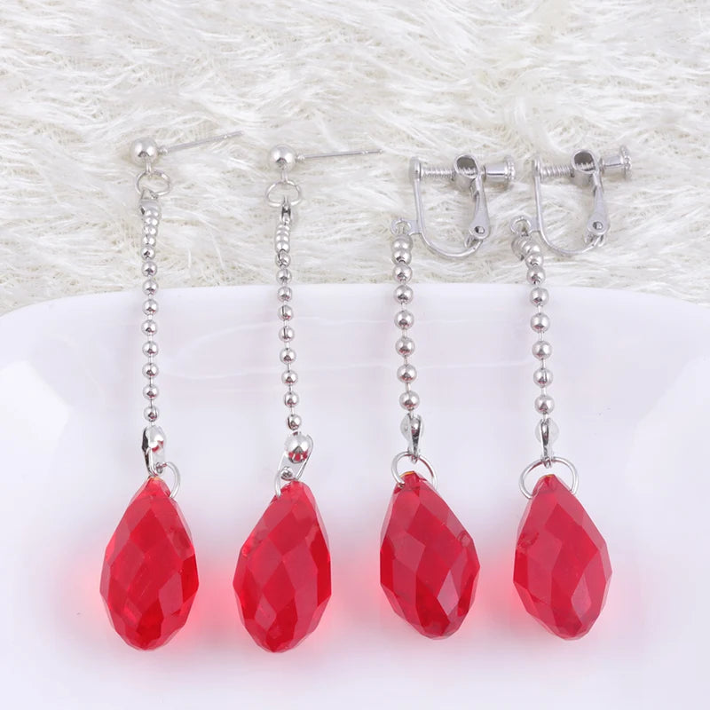 Hunter x Hunter Big Size Red Kurapika Kurta Cosplay Earrings (Variants Available)