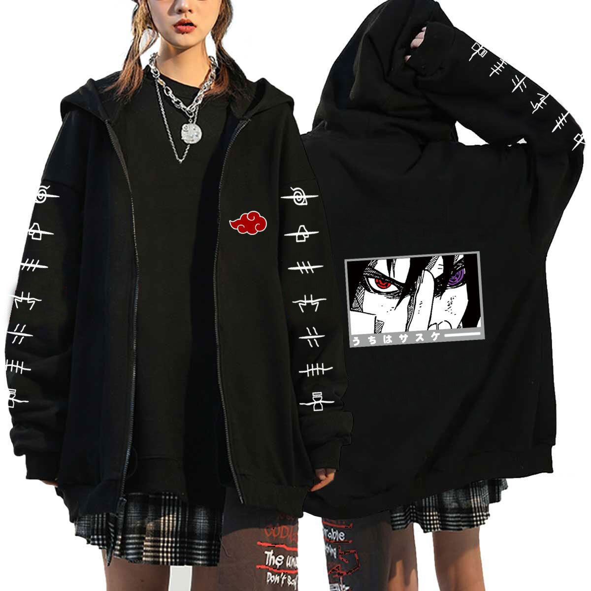 Naruto Sasuke/Itachi Uchiha Akatsuki Hoodie