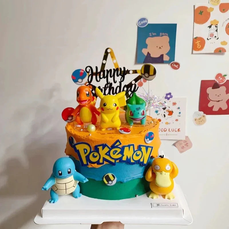 13Pcs/set Pokemon Cake Topper Anime Figure