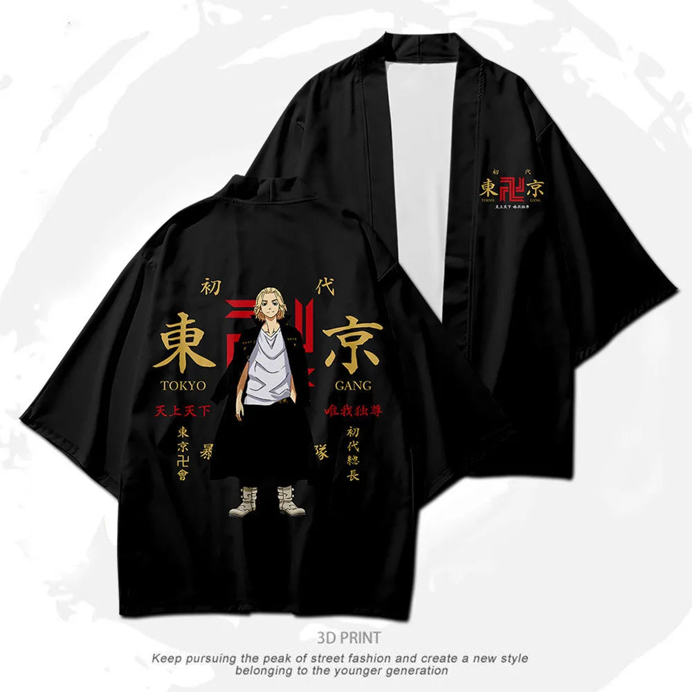 Tokyo Revengers Draken Ken Ryuguji Haori Kimono Cloak & Shorts Cosplay Costume