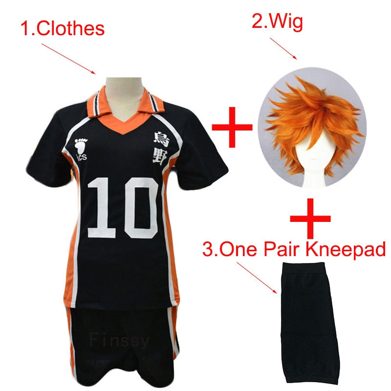 Haikyuu Cosplay Karasuno Volleyball Club Hinata Shyouyou Unisex Jerseys Uniform