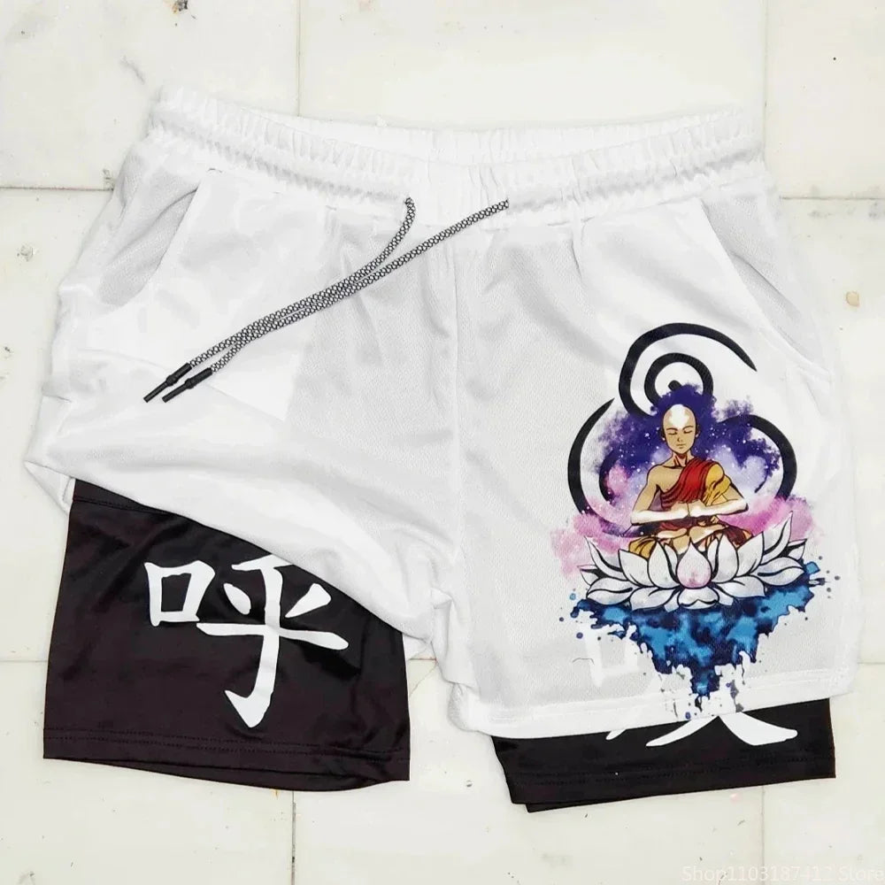 Demon Slayer inspired Athletic Shorts with Graphic Designs