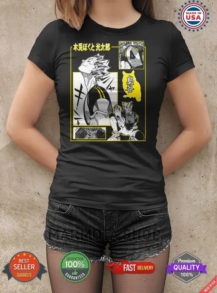 Haikyuu Anime Volleyball Bokuto Kotaro Hinata Kageyama T-Shirt