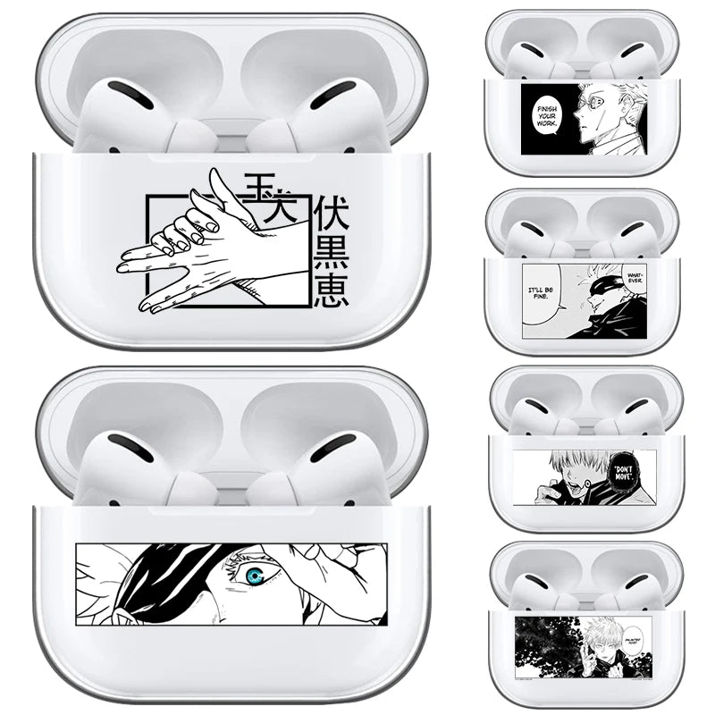 Jujutsu Kaisen Transparent TPU Case for AirPods (Variants Available)