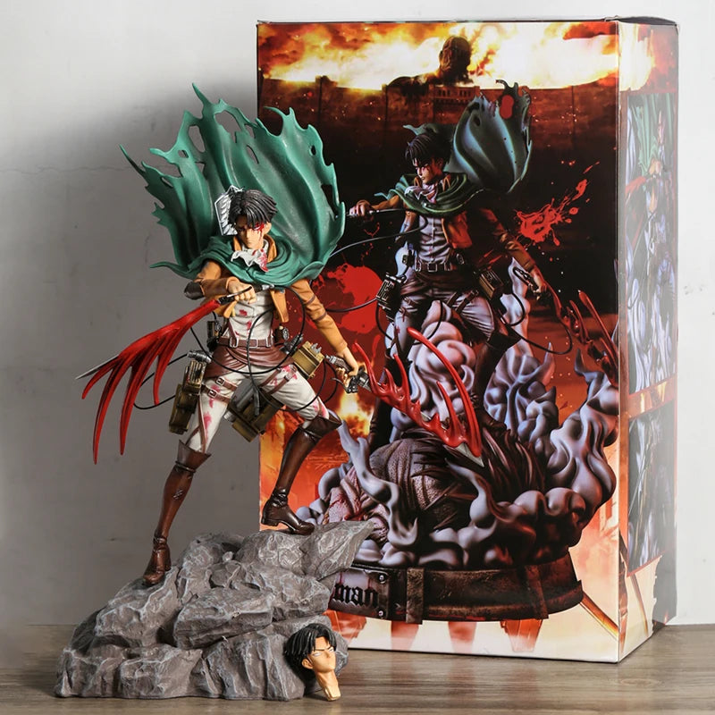 Attack on Titan Anime Levi Ackerman Figurine 36 cm