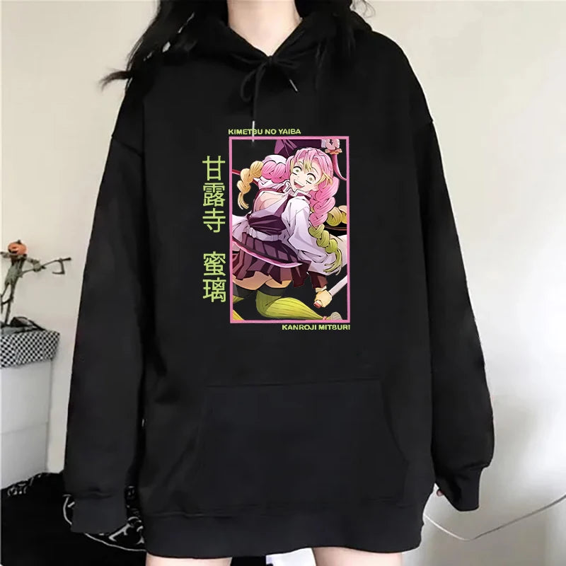 Anime Demon Slayer Kanroji Mitsuri  Hooddie Set