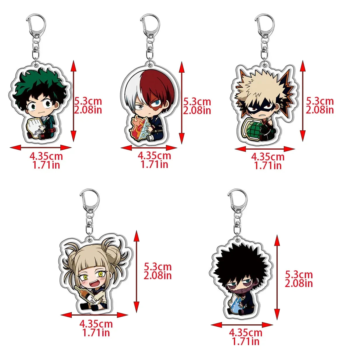 Anime Keychains My Hero Academia Izuku Bakugo Katsuki