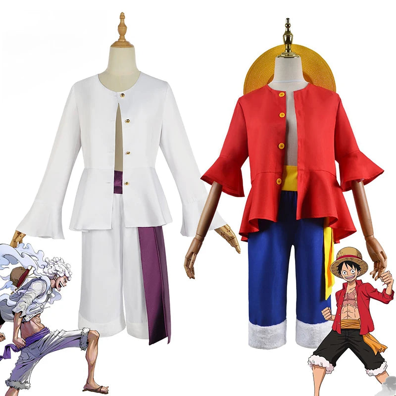 One Piece Cosplay Costume Straw Hat/ Gear 5 Monkey D. Luffy