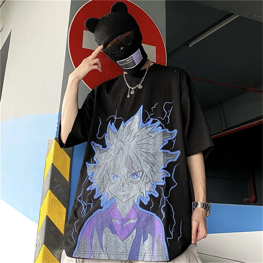 Hunter x Hunter  Killua Print T Shirt Set