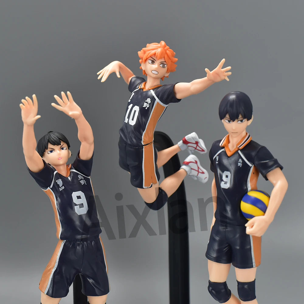 Haikyuu Anime Shoyo Hinata Tobio Kageyama 4cm Action Figure