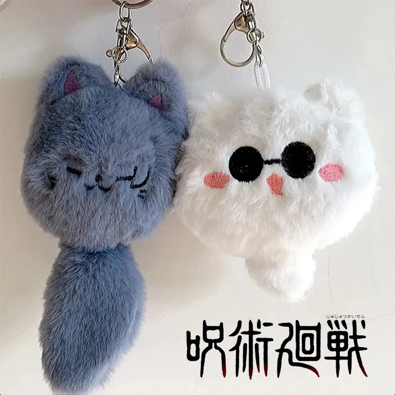 Anime Jujutsu Kaisen Keychain - Geto Suguru & Satoru Gojo Cosplay Plush Doll Pendant Keyrings (Variants Available)