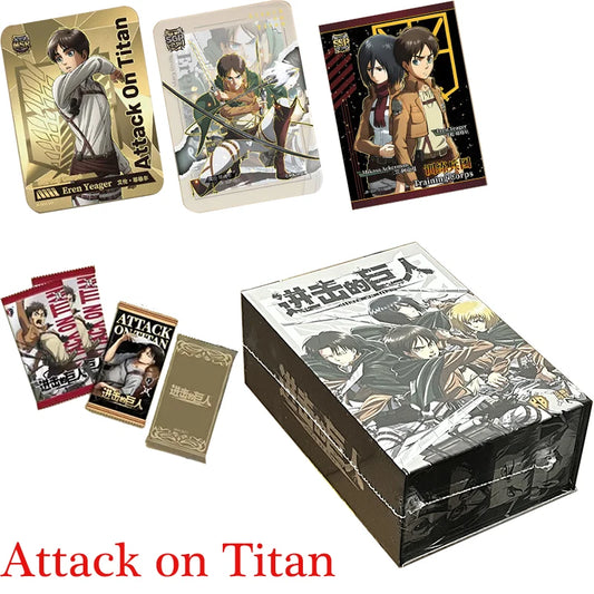 Anime Attack on Titan Eren Jaeger & Mikasa Collection Cards