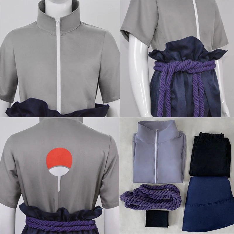 Naruto Anime Uchiha Sasuke Cosplay Outfit