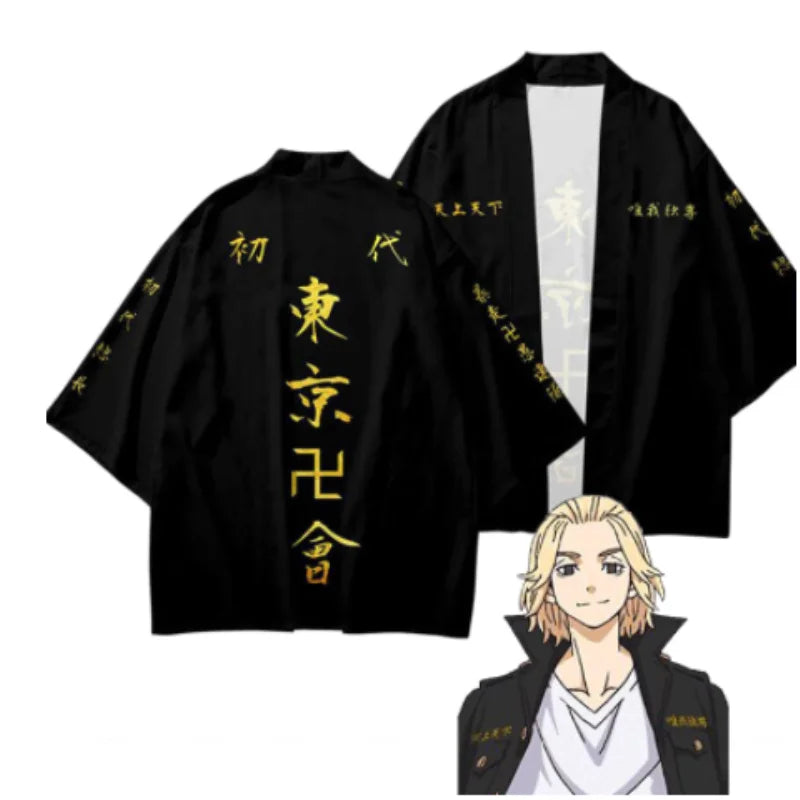 Tokyo Revengers Draken Ken Ryuguji Haori Kimono Cloak & Shorts Cosplay Costume