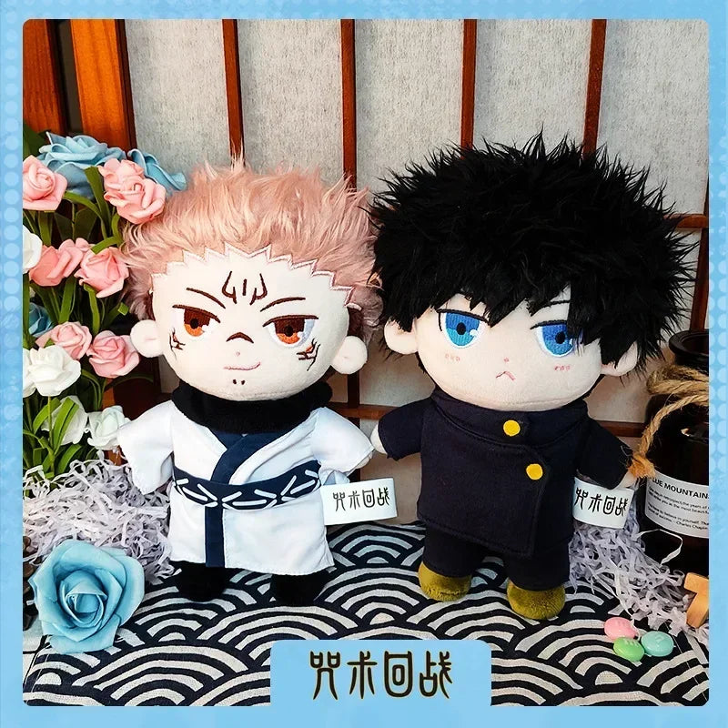 20cm Genuine Jujutsu Kaisen Plush Toys – Yuji Itadori, Satoru Gojo, Ryomen Sukuna & Megumi Fushiguro Plush Dolls