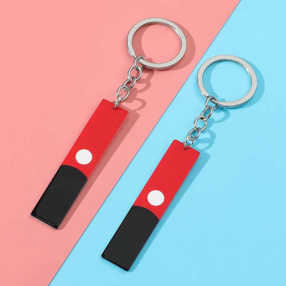 Tokyo Revengers Acrylic Red & Black Pendant Keychain