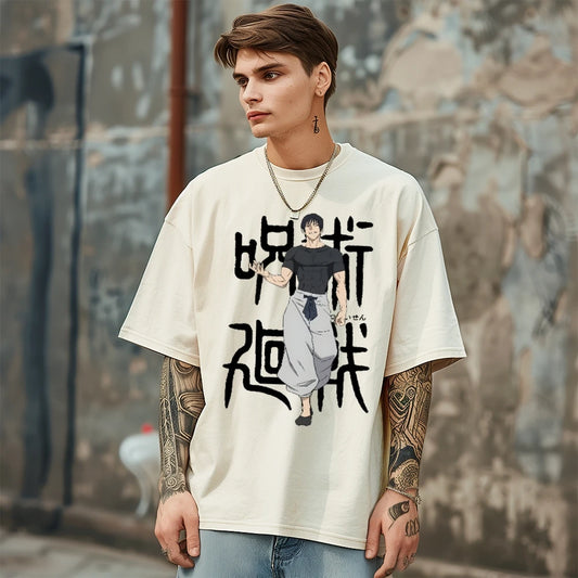 Jujutsu Kaisen Toji Y2K Oversized Washed T-shirt (Variants available)