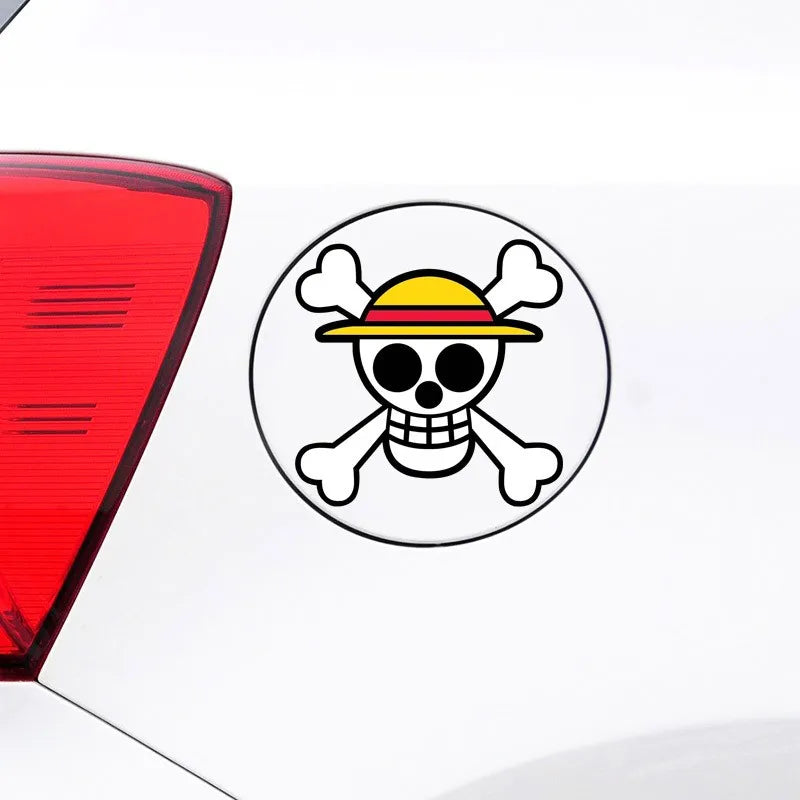 One Piece Luffy Sticker Peeking Glass Vinyl Decal