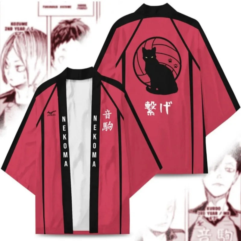 Anime Haikyuu Cosplay Costume: Oikawa Kimono Cloak, Volleyball Sportwear