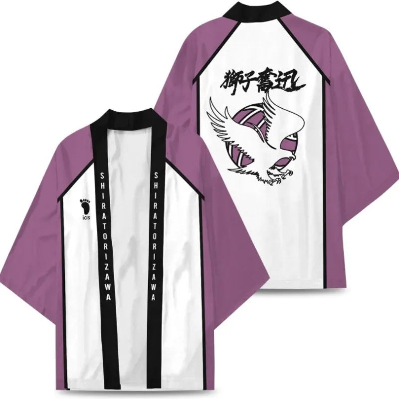 Anime Haikyuu Cosplay Costume: Oikawa Kimono Cloak, Volleyball Sportwear