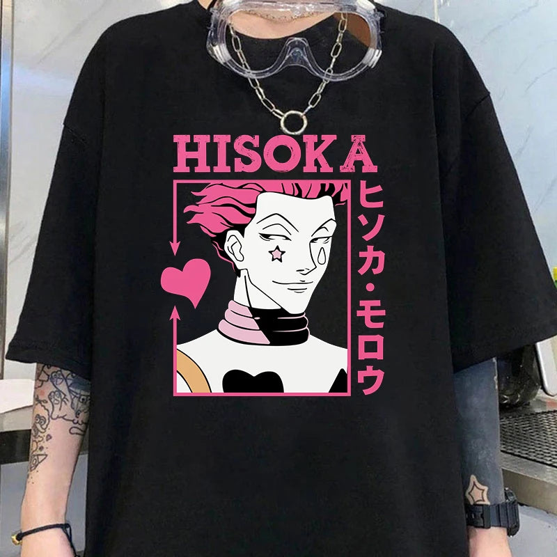 Anime HunterxHunter Hisoka Printed Shirt set