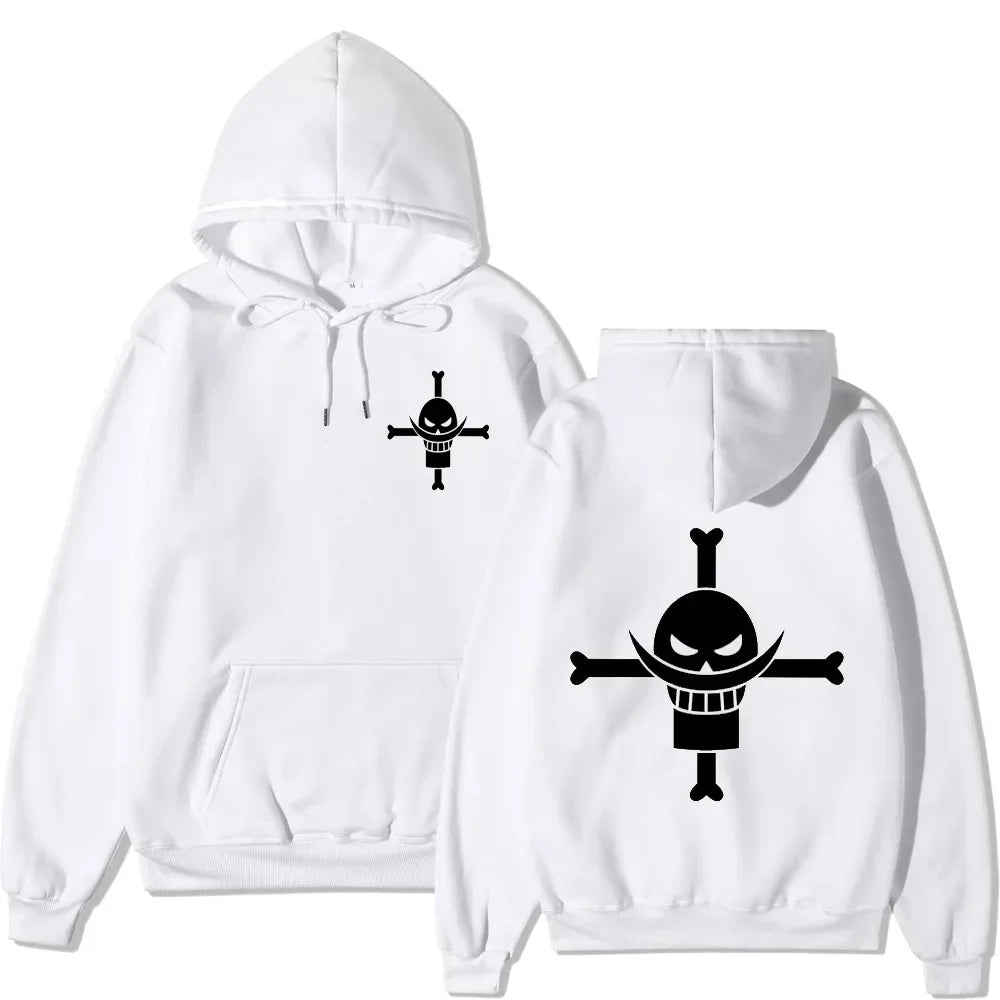 One Piece Anime WhiteBeard Edward Newgate Hoodie Print