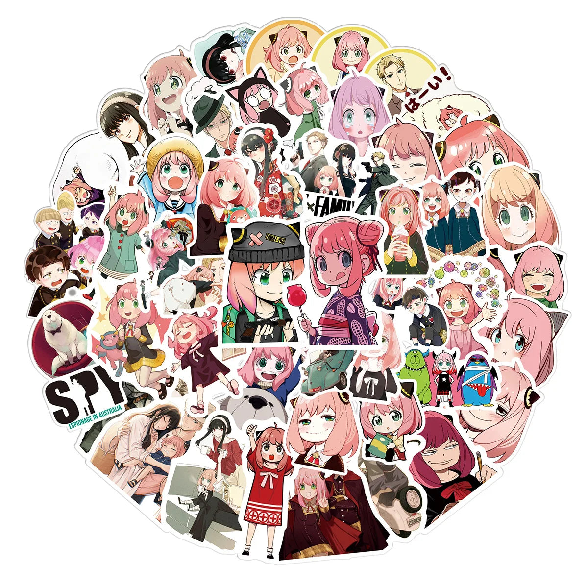 100pcs SPY×FAMILY Anime Stickers