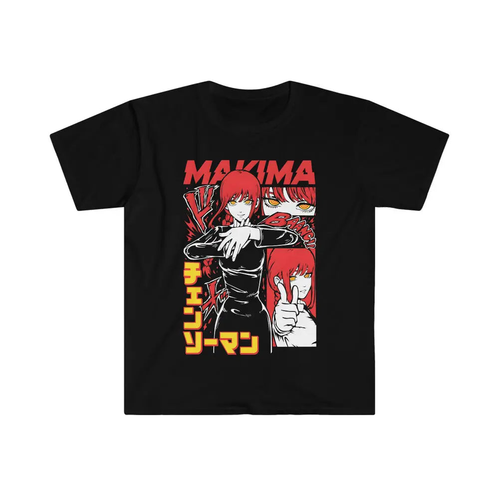 Chainsaw Man Denji & Makima with Pochita Graphic TShirt