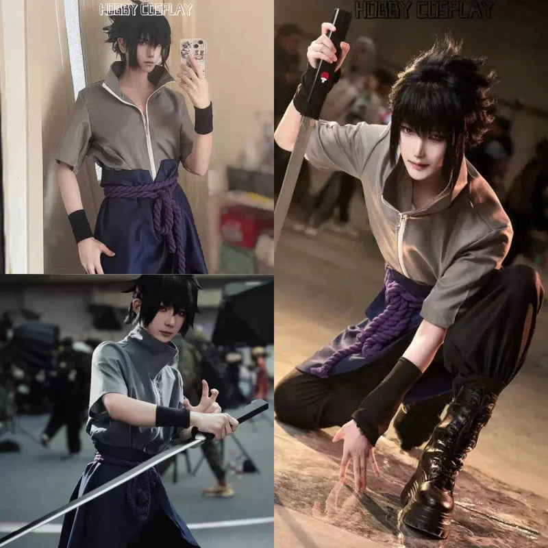 Naruto Anime Uchiha Sasuke Cosplay Outfit