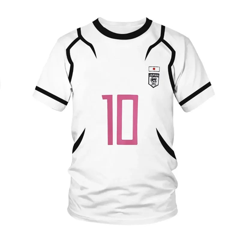 Blue Lock Itoshi Sae  Anime Cosplay Football Jersey T Shirt