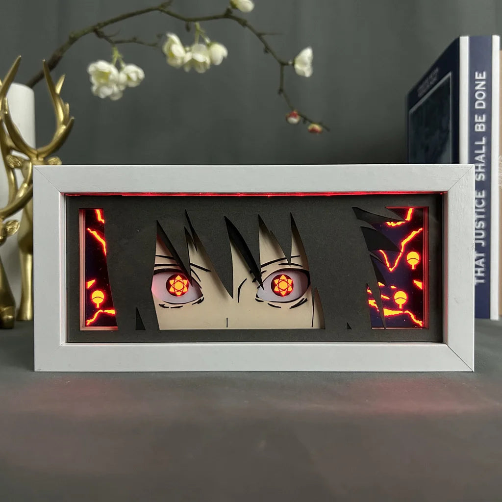 Naruto Itachi , Kakashi and Madara 3D Anime LED Lamp Light Box (Variants Available)