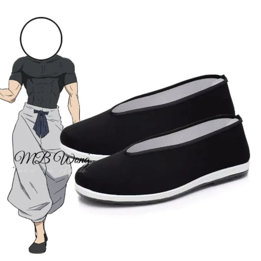 Fushiguro Toji Cosplay Shoes - Black Canvas Flats for Men & Women