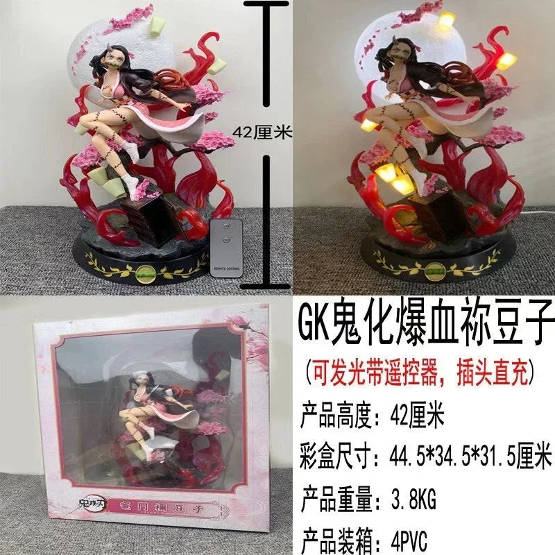 42cm,31cm Demon Slayer Nezuko Action Figure/Figurine With Light