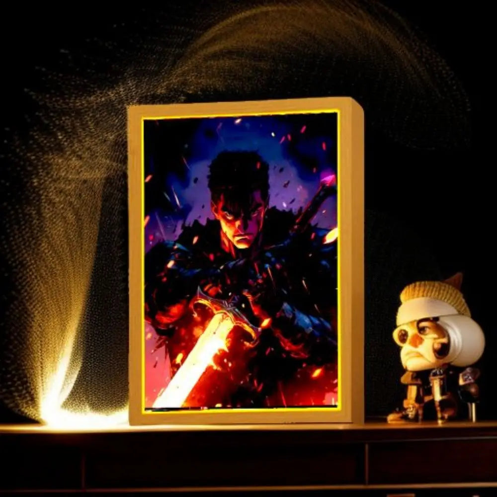 Berserk Behelit Griffith Anime Figure Light Painting with LED Lamps