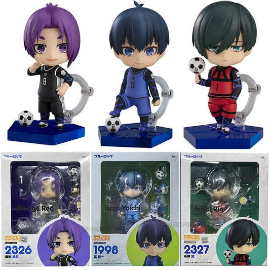 Bluelock Anime Mikage Reo and Rin Itoshi Yoichi Isagi Action Figures