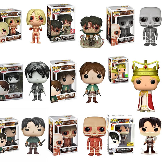 Attack On Titan Levi EREN JAEGER  MIKASA ACKERMANN & More POP Action Figure