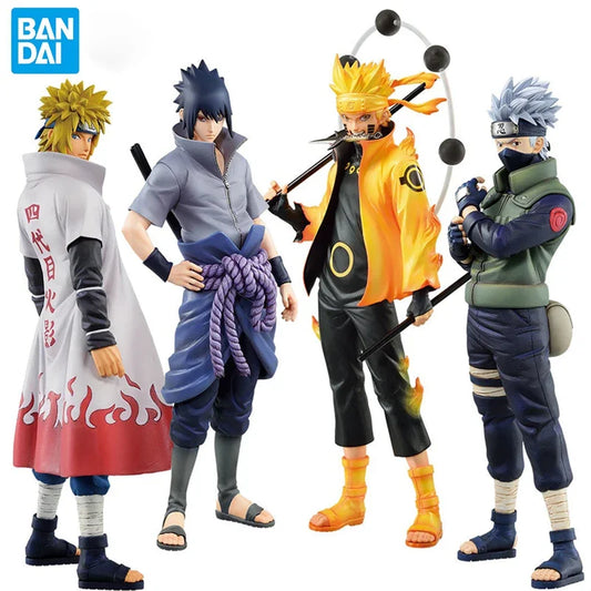 20cm  Naruto Anime Figure Uchiha Sasuke, Hatake Kakashi, Namikaze Minato