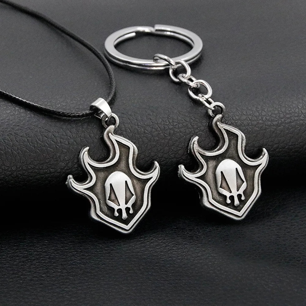 BLEACH Kurosaki Ichigo False Mask Keychain Necklace