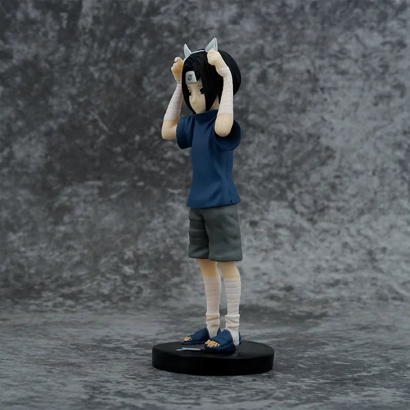 14.5CM  Naruto Childhood Uchiha Itachi Cat Ears Figures