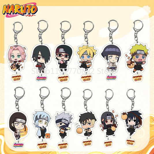 Naruto Keychain  Boruto Sasuke Sakura Kakashi Sarada Hinata Minato Set (Variant Available)