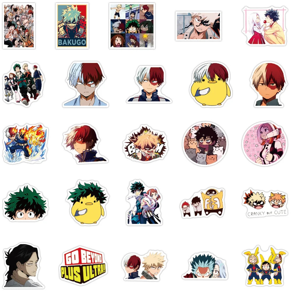 10/30/50PCS My Hero Academia Stickers