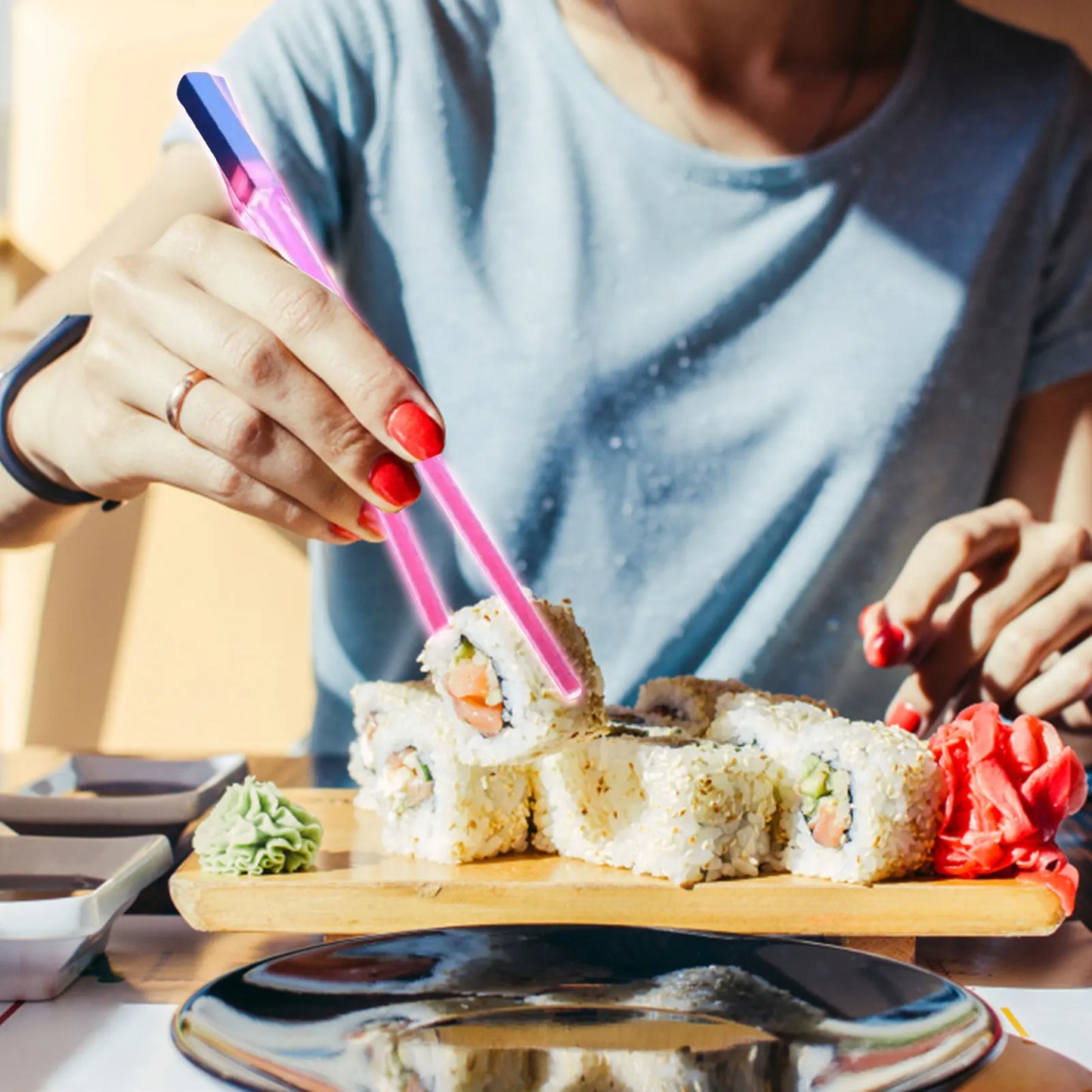 Pair of Star Wars-Inspired Lightsaber Chopsticks