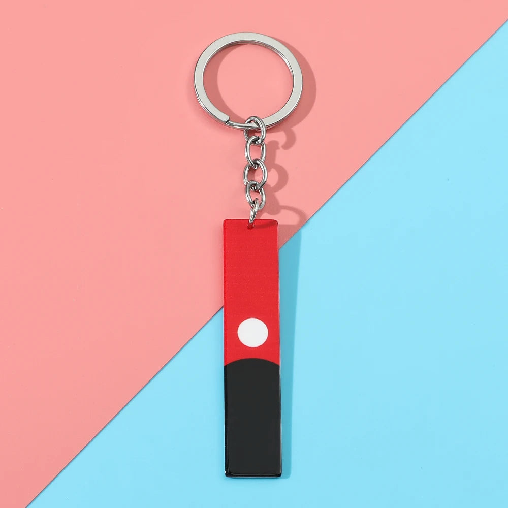 Tokyo Revengers Acrylic Red & Black Pendant Keychain