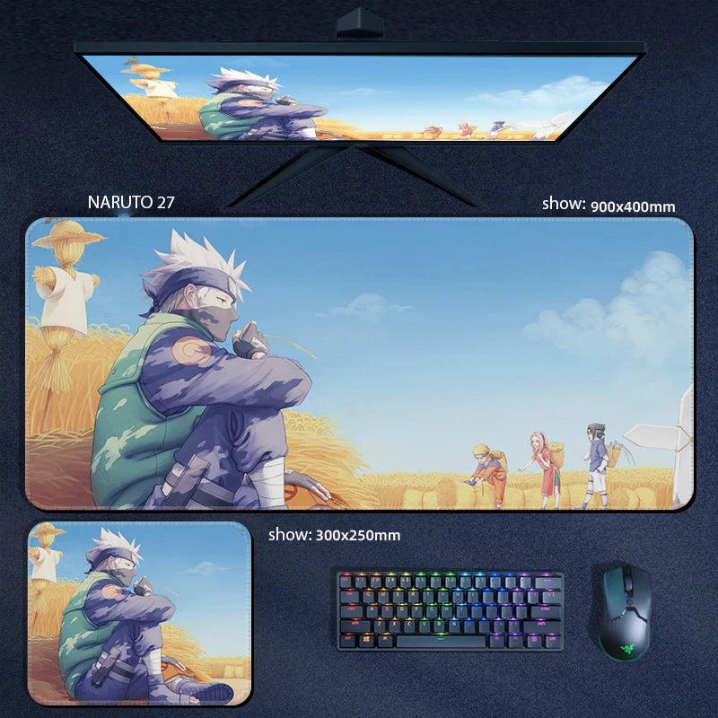 Naruto Anime Mouse Pad and Desktop Key Pad (Variant Available)