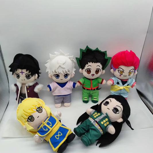 Anime Hunter X Hunter 20cm Cotton Stuffed Doll Zoldyck Killua Kurapika Gon Morow Hisoka Chrollo