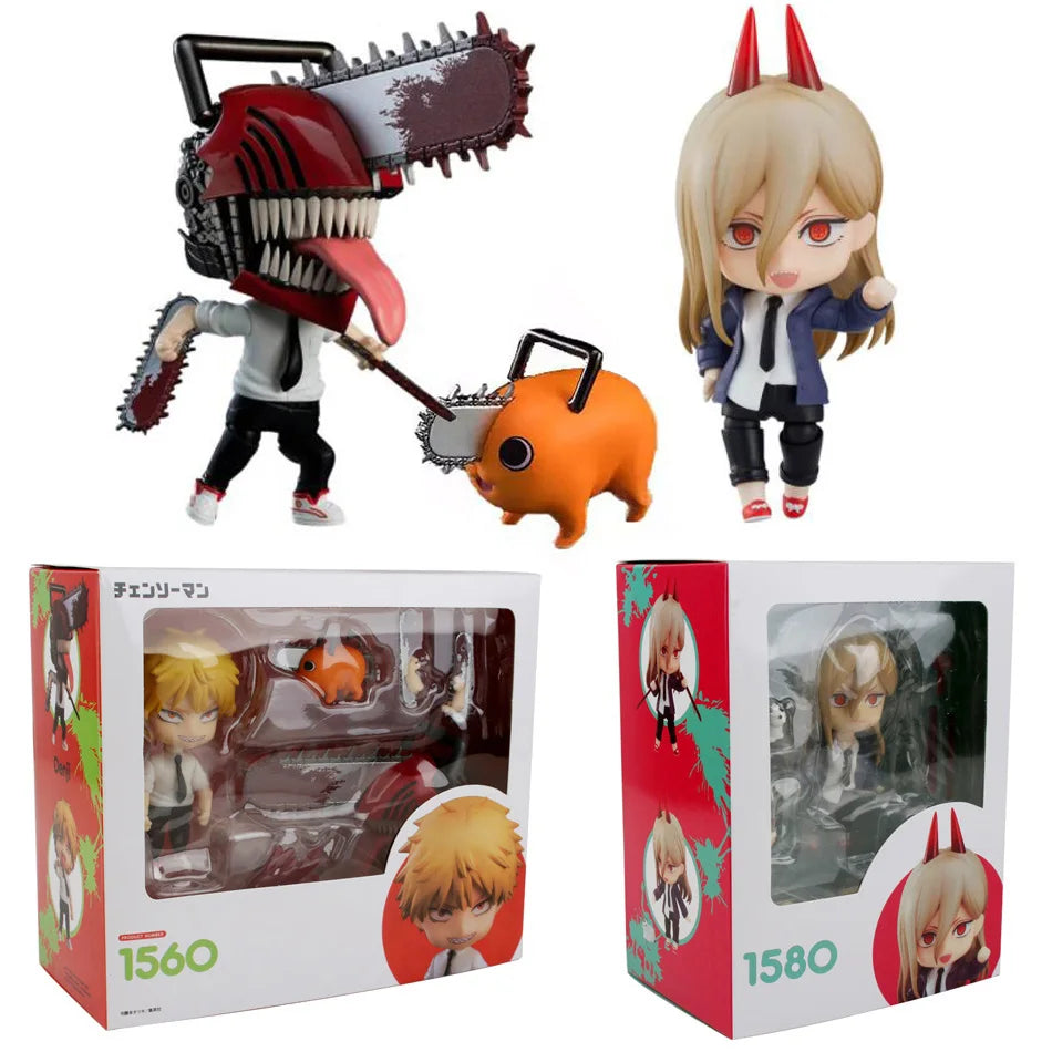 Chainsaw Man 1560 Denji & 1680 Power Nendoroid Action Figure