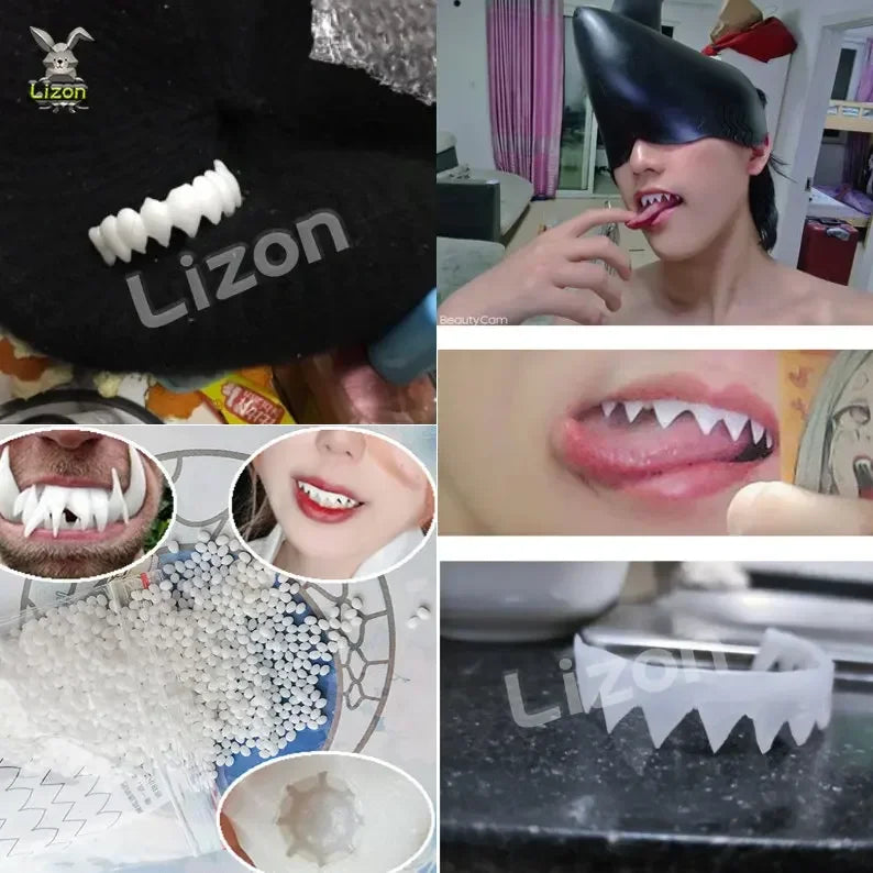 Chainsaw Man Power Shark Teeth DIY Vampire Cosplay