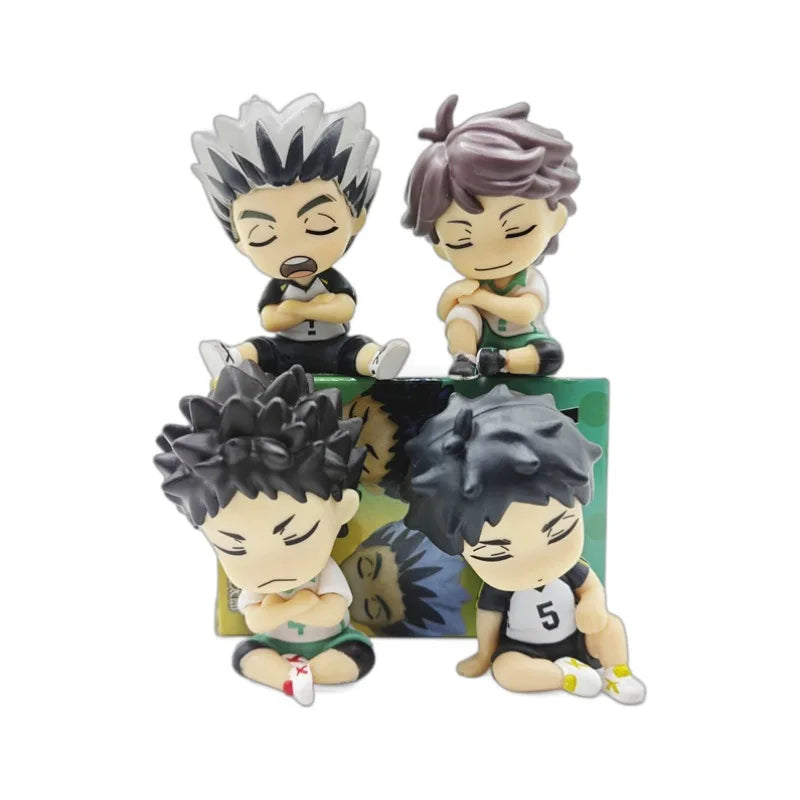 Haikyuu Anime Figurines/Figures Oikawa Tooru, Iwaizumi Hajime, Bokuto Kotaro, and Akaashi Keiji