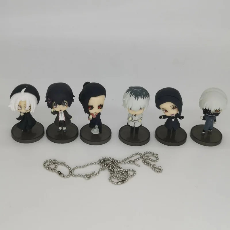 Tokyo Ghoul Anime Figures/Figurines 5CM Kaneki Ken Juzo Suzuya Uta Souta Washuu Furuta Takizawa Seido